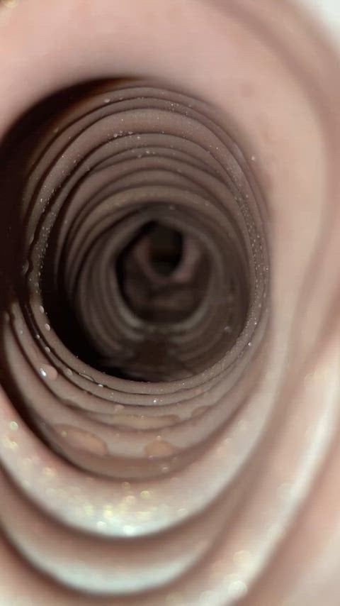 Pov what your cervix sees during a creampie